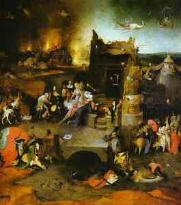A contemporary painting by Hieronymus Bosch (1453 - 1516)